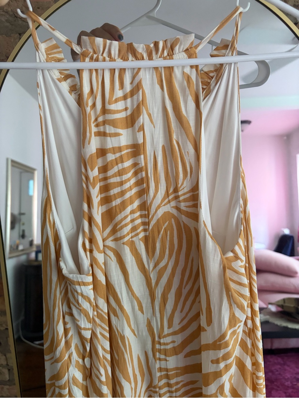 Nine West tiered peasant zebra print maxi dress - Picture 7 of 9